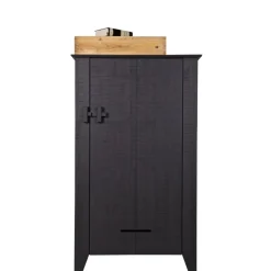 WOOOD Wandkast Gijs Zwart - 85x142x38 cm