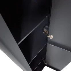 WOOOD Wandkast Gunnar Zwart - 45x217x39 cm