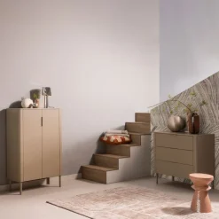 WOOOD Wandkast Gunnar Zwart - 85x135x39 cm