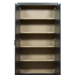 WOOOD Wandkast Gunnar Zwart - 120x217x48 cm