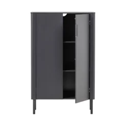 WOOOD Wandkast Gunnar Zwart - 85x135x39 cm