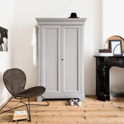 WOOOD Wandkast Isabel Grijs - 118x191x47 cm