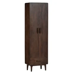 WOOOD Wandkast Liya Donkerbruin - 60x200x35 cm