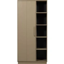 WOOOD Wandkast Lowen Mud - 100x221x44 cm