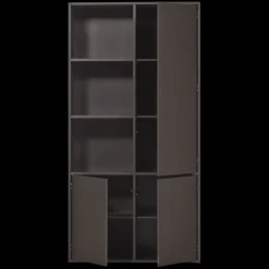 WOOOD Wandkast Meggy Rechts Middenbruin - 108x215x40 cm