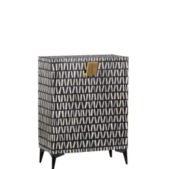 WOOOD Wandkast Menne Zwart - 81x108x43 cm