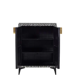 WOOOD Wandkast Menne Zwart - 81x108x43 cm