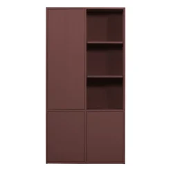 WOOOD Wandkast Merel Bordeaux - 100x200x40 cm