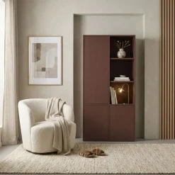 WOOOD Wandkast Merel Bordeaux - 100x200x40 cm