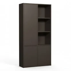 WOOOD Wandkast Merel Bruin - 100x200x40 cm