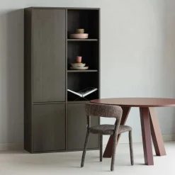 WOOOD Wandkast Merel Bruin - 100x200x40 cm