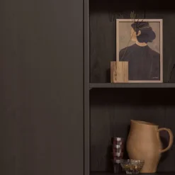 WOOOD Wandkast Merel Bruin - 100x200x40 cm