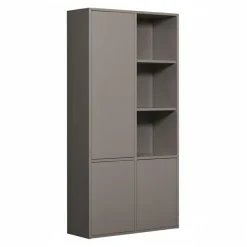 WOOOD Wandkast Merel Warmgrijs - 100x200x40 cm