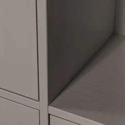 WOOOD Wandkast Merel Warmgrijs - 100x200x40 cm