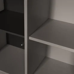 WOOOD Wandkast Merel Warmgrijs - 100x200x40 cm