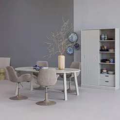 WOOOD Wandkast Mila Grijs - 120x200x42 cm