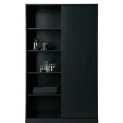 WOOOD Wandkast Move Zwart - 120x200x42 cm