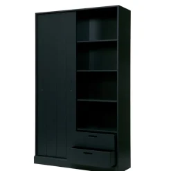 WOOOD Wandkast Move Zwart - 120x200x42 cm