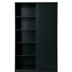 WOOOD Wandkast Move Zwart - 120x200x42 cm