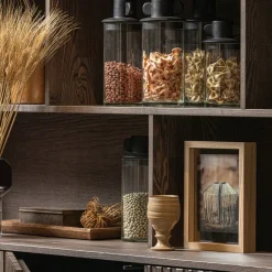 WOOOD Wandkast New Gravure Bruin - 200x150x44 cm