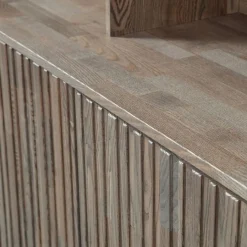 WOOOD Wandkast New Gravure Bruin - 200x150x44 cm