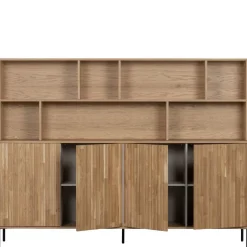 WOOOD Wandkast New Gravure Naturel - 200x150x44 cm