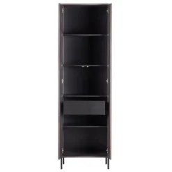 WOOOD Wandkast New Gravure Bruin - 60x210x42 cm