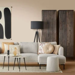 WOOOD Wandkast New Gravure Bruin - 60x210x42 cm