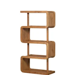 WOOOD Wandkast Rattle Bruin - 82x160x40 cm