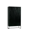 WOOOD Wandkast Silas Zwart - 85x149x36 cm