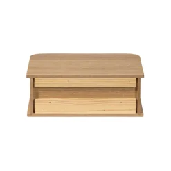 WOOOD Zwevend Nachtkastje Jena Naturel - 40x15x30 cm