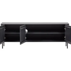 WOOOD (Zwevend) TV-meubel Gunnar Zwart - 154x56x44 cm