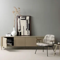 WOOOD (Zwevend) TV-meubel Gunnar Mud - 200x56x44 cm