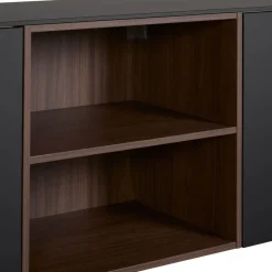 Zwevend Dressoir Cannes Zwart - 242x59x49 cm