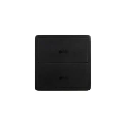 Zwevend Nachtkastje Borba Zwart - 30x30x30 cm