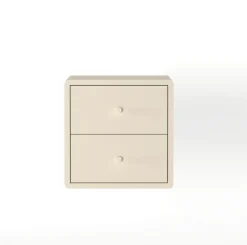 Zwevend Nachtkastje Borba Ivoor - 30x30x30 cm