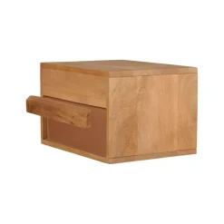 Zwevend Nachtkastje Geleen Bruin - 40x25x30 cm