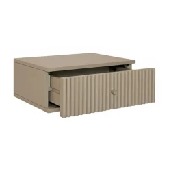 Zwevend Nachtkastje Sem Taupe - 45x18x35 cm