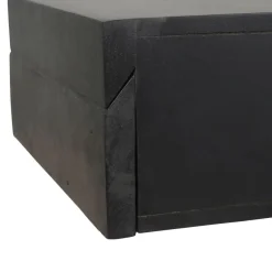 Zwevend Nachtkastje Sem Zwart - 45x18x35 cm