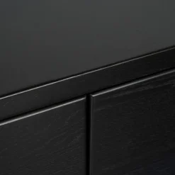 Zwevend TV-meubel Chester Zwart - 190x35x40 cm