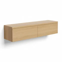 Zwevend TV-meubel Chester Naturel - 150x35x40 cm